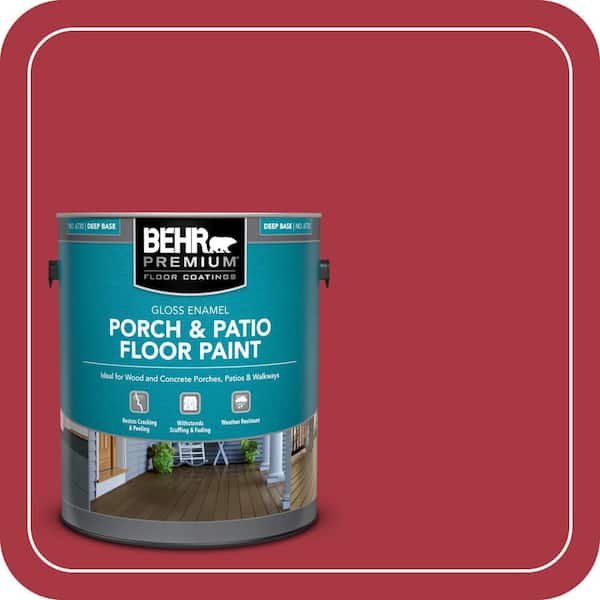 1 gal. #BXC-03 Scarlet Gloss Enamel Interior/Exterior Porch and Patio Floor Paint