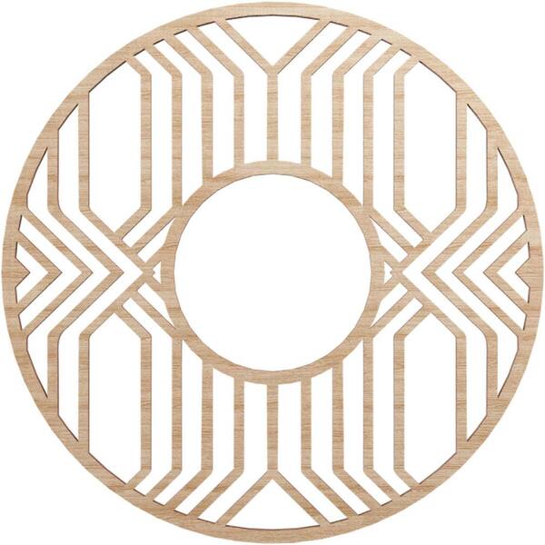 thumbnail image 2 of Ekena Millwork 32 In. X 16 In. X 1/4 In. Elizabeth Wood Fretwork Pierced Ceiling Medallion Wood Paint Grade 1597983 2 of 9