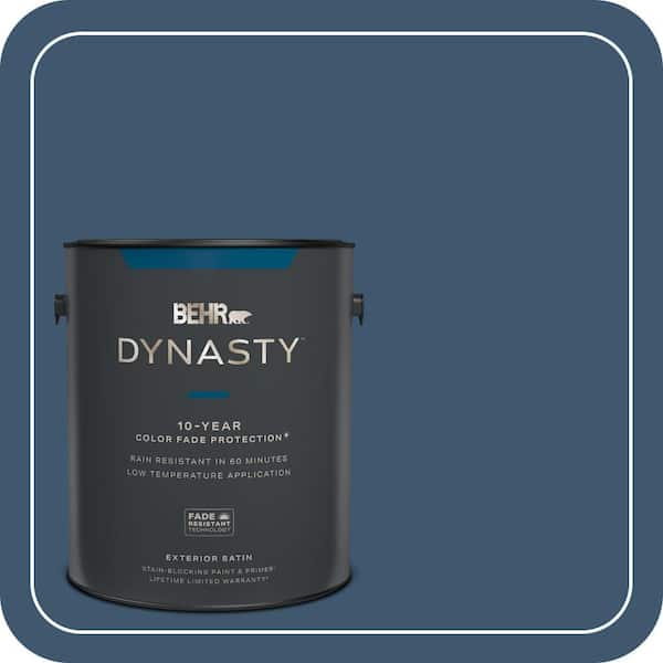 BEHR DYNASTY 1 gal. #ECC-16-3 Inlet Harbor Satin Enamel Exterior Stain-Blocking Paint & Primer