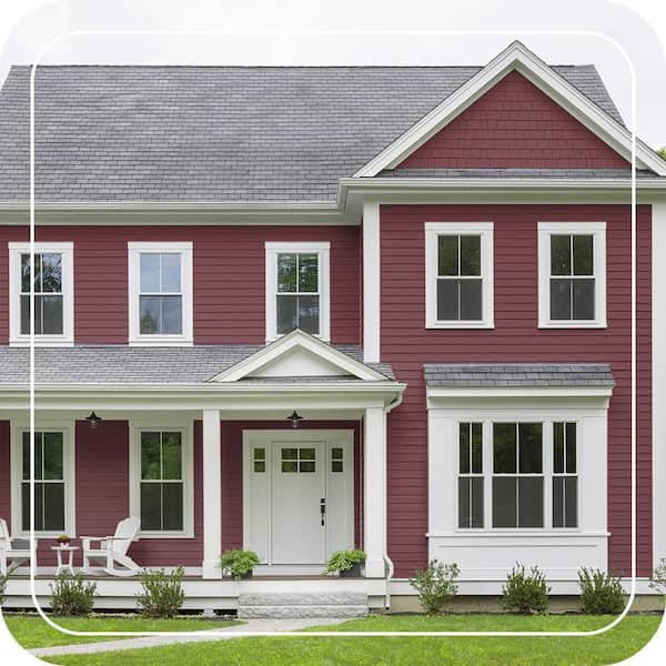 BEHR ULTRA 1 gal. #BXC-90 Wild Cranberry Flat Exterior Paint