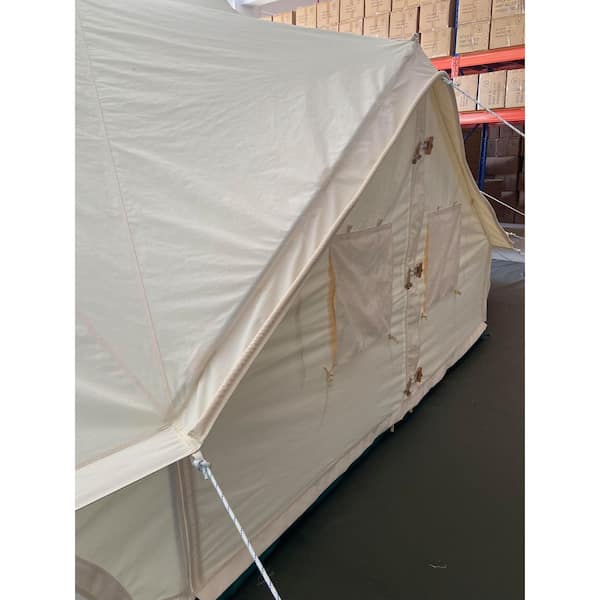 Tenleaf 16.4 ft. x 16.4 ft. 4-Season Beige Glamping Tent