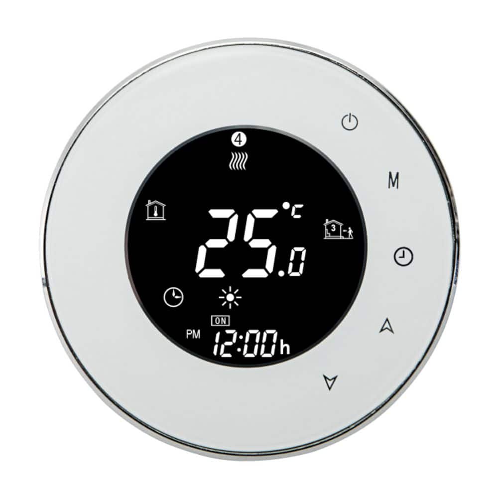 Electric Radiant Floor Heating Thermostat, Wi-Fi Programmable Touchscreen, Floor Sensor Included, 120/240-Volt price history on PriceWatchPro