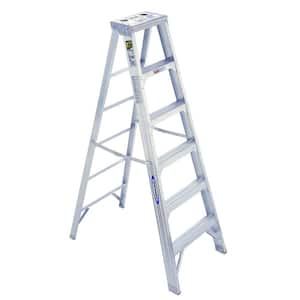 6 ft. Aluminum Step Ladder with 375 lb. Load Capacity Type IAA Duty Rating