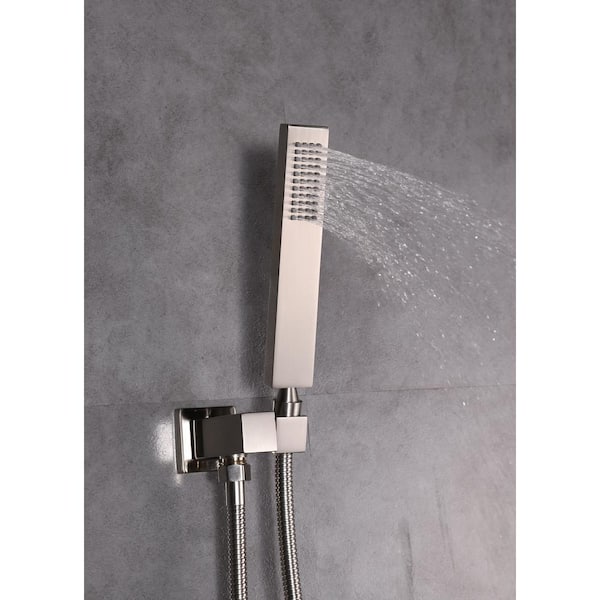 Talise 2-Handle 1-Spray Tub and Shower Faucet with 3-Setting with 304T Stainless Steel in Nickel (Valve Included) Talise 2-Handle 1-Spray Tub and Shower Faucet with 3-Setting with 304T Stainless Steel in Nickel (Valve Included)