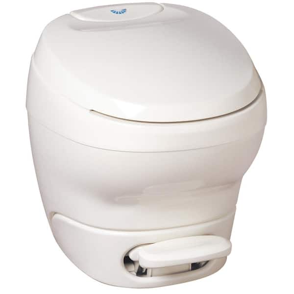 THETFORD Aqua-Magic Bravura RV Permanent Toilet with Hand Sprayer in White