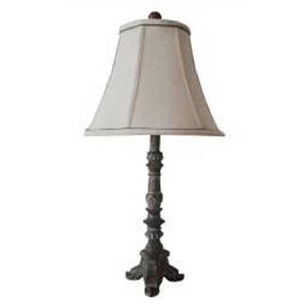 Fangio Lighting 26 in. Antique Brown Resin Table Lamp-DISCONTINUED