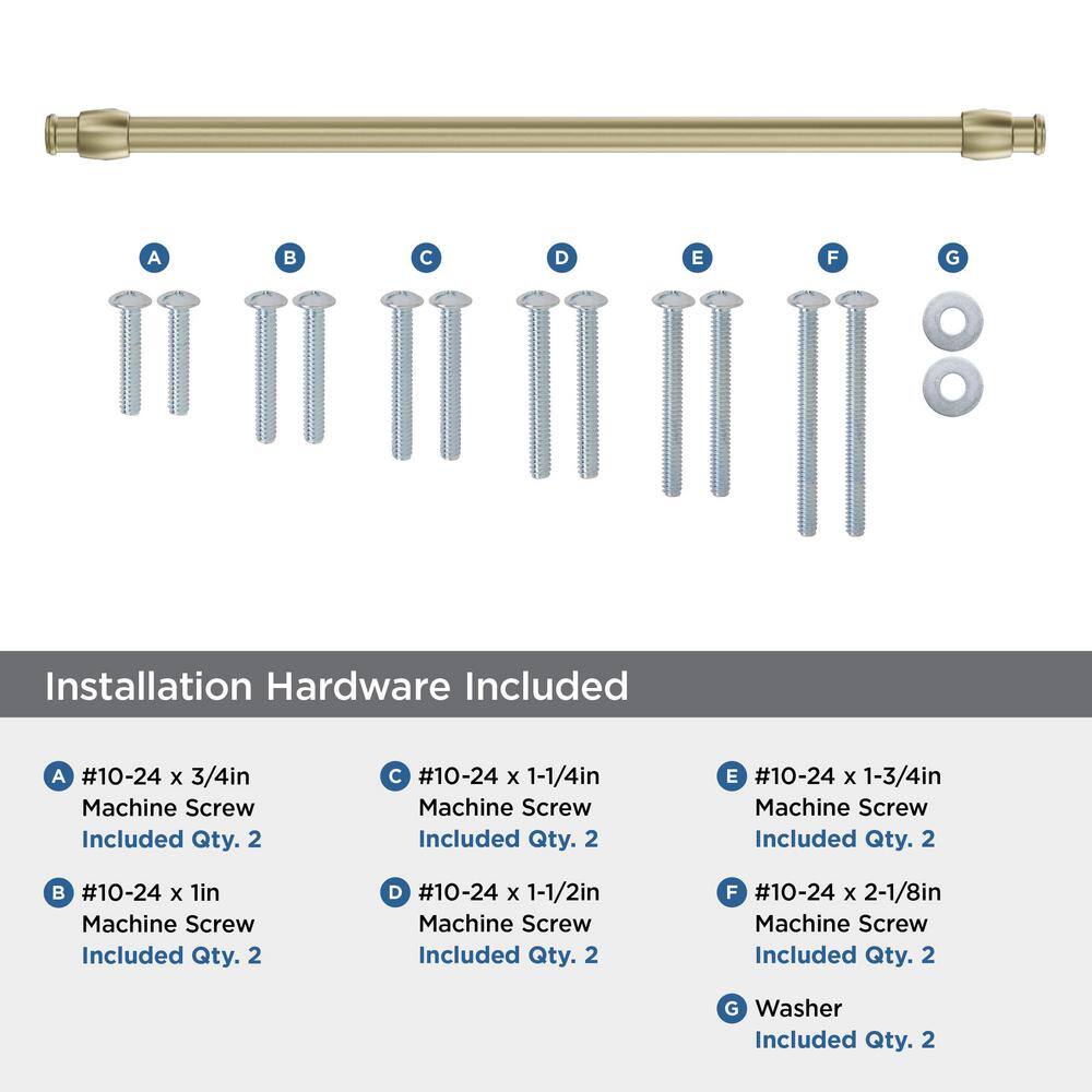 Golden Champagne 18-inch Modern Appliance Pull with Mounting Hardware