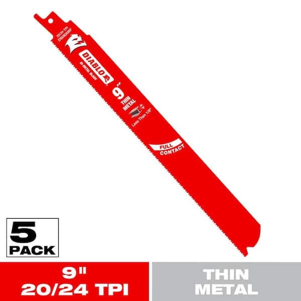 LOST LOST『DIABLO-X』5’9”x 20.00”x 2.53” DIABLO 9 in. 8/10 TPI Steel Demon Bi-Metal Reciprocating Saw