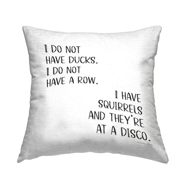 Stupell Industries Funny Ducks & Squirrels Outdoor Printed Throw Pillow by Susan Ball