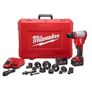 M18 18V Lithium-Ion 1/2 in. - 2 in. Force Logic High Capacity Cordless Knockout Tool Kit /W Die Set, 3.0Ah Batteries