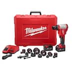 M18 18-Volt Lithium-Ion Cordless FORCE LOGIC 6 Ton Knockout Tool 1/2 in. to 2 in. Kit w/(1) 2.0 Ah Battery, Die Set