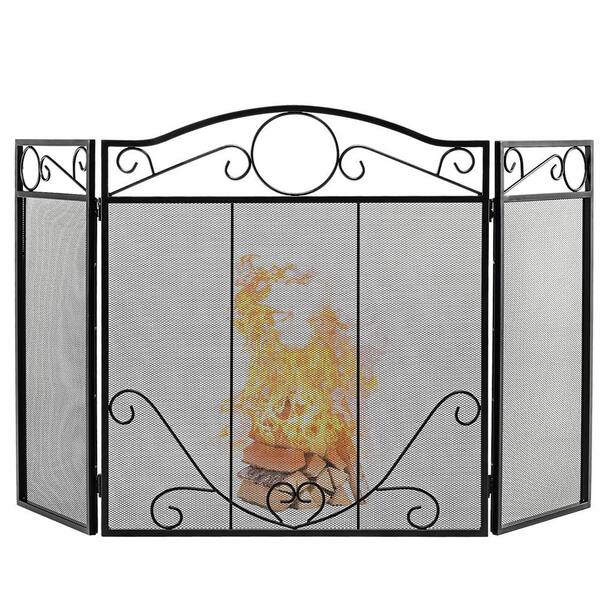 Fireplace Screen,Mesh Fireplace Cover Safe Cover,Fireplace Baby Proofing,Fire Place Cover for The Living Room Indoor, Fireplace Gate Cover for Child