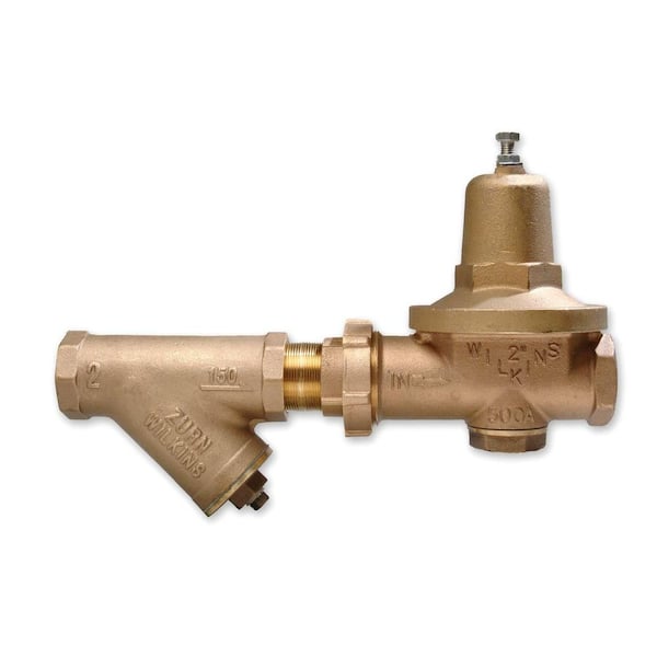 Wilkins 2 in. Lead-Free Bronze FPT x FPT Water Pressure Reducing Valve with Y-Type Strainer