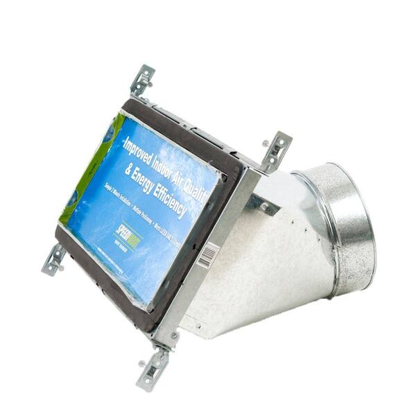 SPEEDI- BOOT 6 in. W x 14 in. L to 6 in. Diameter 45 Degree Register Vent Boot with Adjustable Hangers