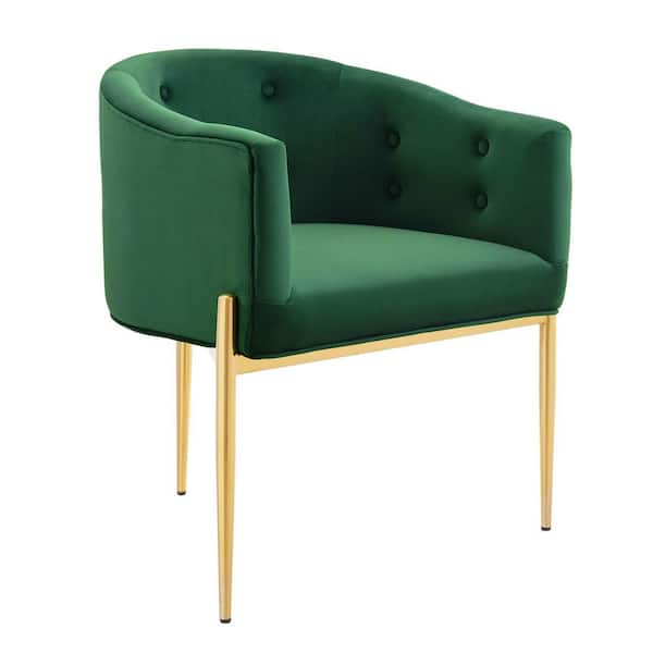 MODWAY Savour Emerald Tufted Performance Velvet Accent Chair