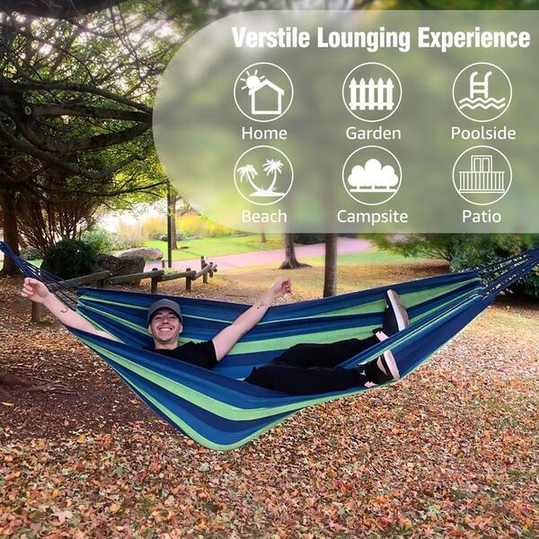 Camping Hammock Portable Nylon Hammocks With Tree Straps