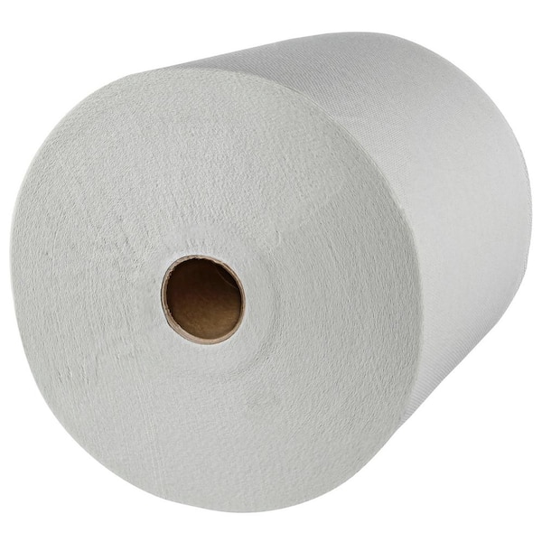 Unperforated Paper Towel Roll, White 8 x 350' Rolls, 12 Rolls/Case -  BWK6250