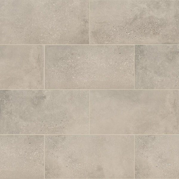 MSI Amstel Cemento 12 in. x 24 in. Matte Porcelain Floor and Wall Tile (14 sq. ft./Case)