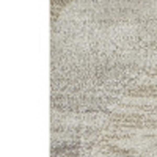 10 X 13 Brown, Beige Abstract Runner Rug