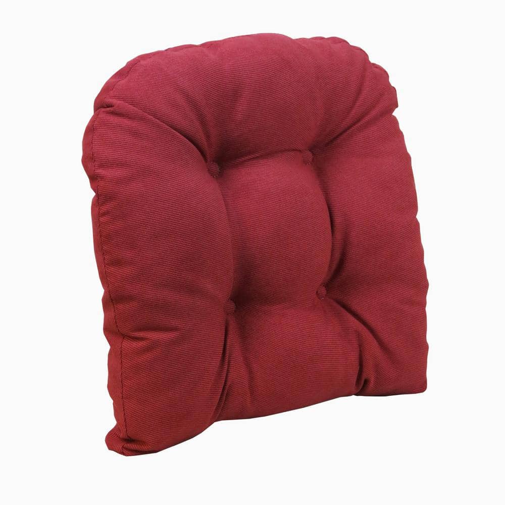 Gripper Non Slip 17 In X 17 In Twillo Red Tufted Universal Chair