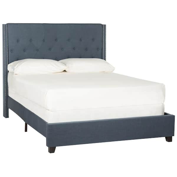 SAFAVIEH Winslet Blue Full Upholstered Bed