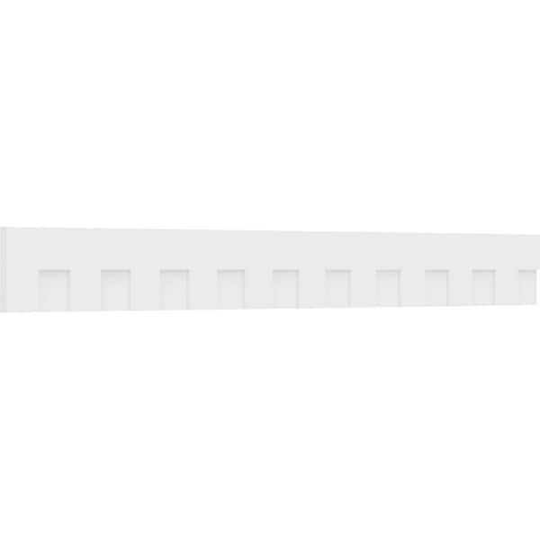 Ekena Millwork 1 in. D x 9 in. W x 90 in. L Primed Polyurethane Panel Moulding