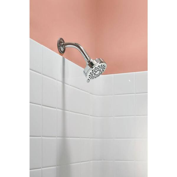 Eos 3-Spray 3.8 in. Single Wall Mount Fixed Shower Head in Chrome (1.75 GPM) Eos 3-Spray 3.8 in. Single Wall Mount Fixed Shower Head in Chrome (1.75 GPM)