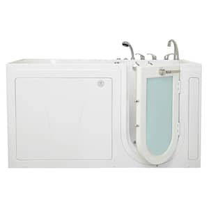 ShaK 36 in. x 72 in. Walk-In Whirlpool & Air Bath Bathtub in White, Foot Massage, Heated Seat, RHS Door, Fast Fill/Drain