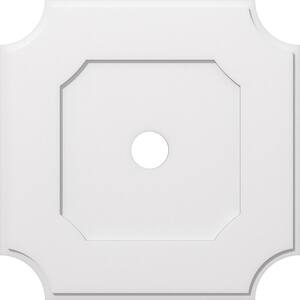 1 in. P X 19 in. C X 32 in. OD X 4 in. ID Locke Architectural Grade PVC Contemporary Ceiling Medallion