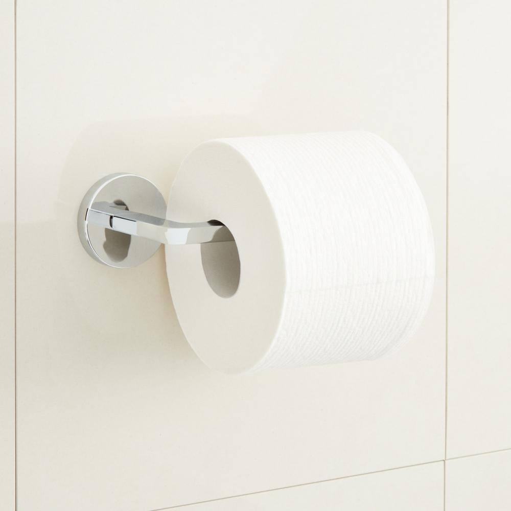Drea Chrome Wall Mounted Metal Toilet Paper Holder