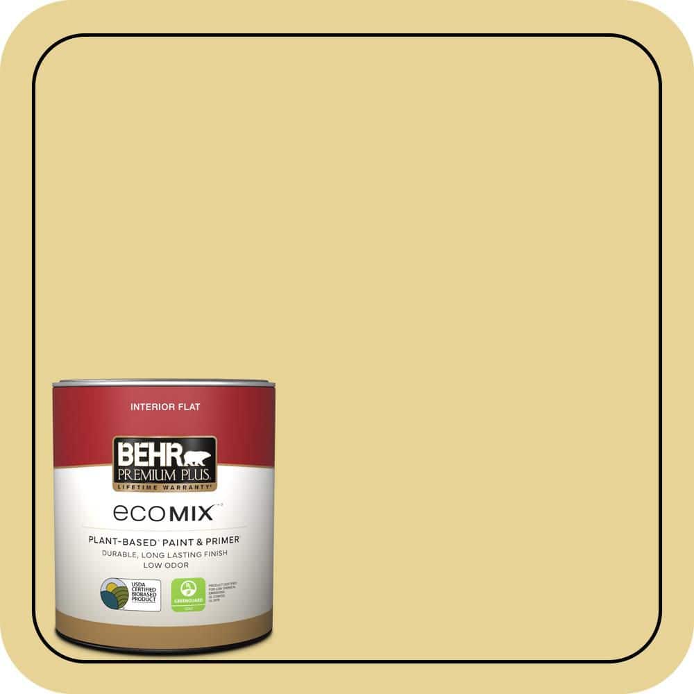 1 qt. #390D-4 Honey Beige Flat EcoMix Plant-Based Interior Paint & Primer price history on PriceWatchPro