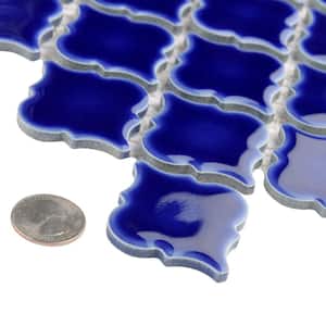 Hudson Tangier Cobalt Blue 12 in. x 12 in. Porcelain Mosaic Tile (10.96 sq. ft. / Case)