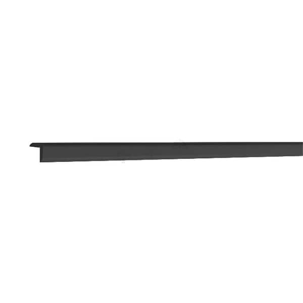 Slim Shker 96 in. W x 1 in. H x 1 in. D Outside Corner Molding in Black