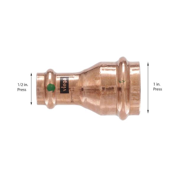 ProPress 1 in. x 1/2 in. Press Copper Reducer (10-Pack)