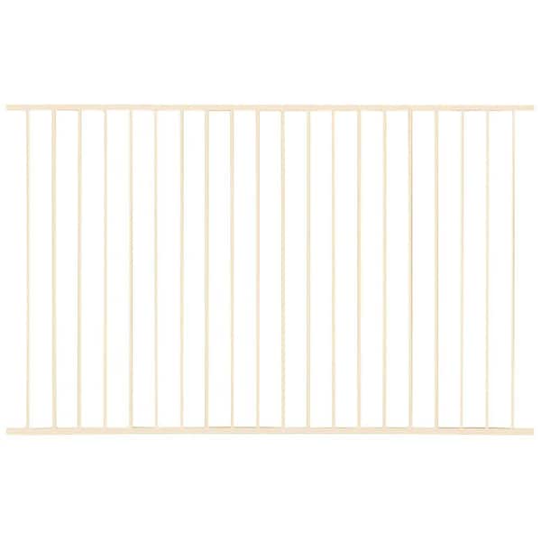 Monroe 3-ft H x 3-ft W Powder Coated Steel Flat-top Decorative Walk-thru Fence Gate