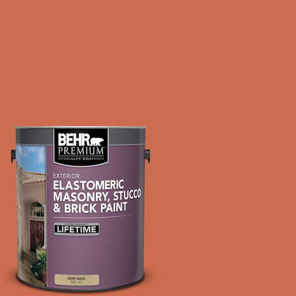 BEHR PREMIUM 1 gal. #M180-6 Tiki Torch Elastomeric Masonry, Stucco and Brick Exterior Paint