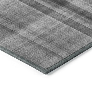 Chantille ACN548 Gray 8 ft. x 10 ft. Machine Washable Indoor/Outdoor Geometric Area Rug