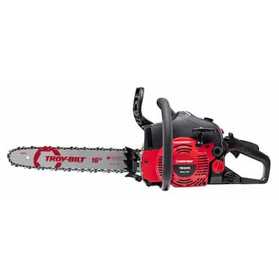 Troy-Bilt 20 in. 46 cc Gas 2-Cycle Chainsaw with Automatic Chain Oiler ...