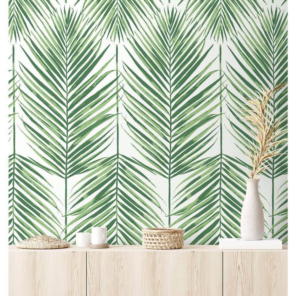 Greenery Vinyl Self-Adhesive Peel and Stick Wallpaper Roll
