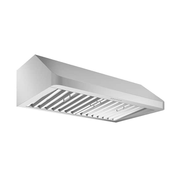 Ancona UCR636 36 in. 600 CFM Ducted Under Cabinet Range Hood with LED in Stainless Steel