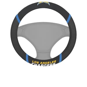 NFL - Los Angeles Chargers Embroidered Steering Wheel Cover in Black - 15in. Diameter