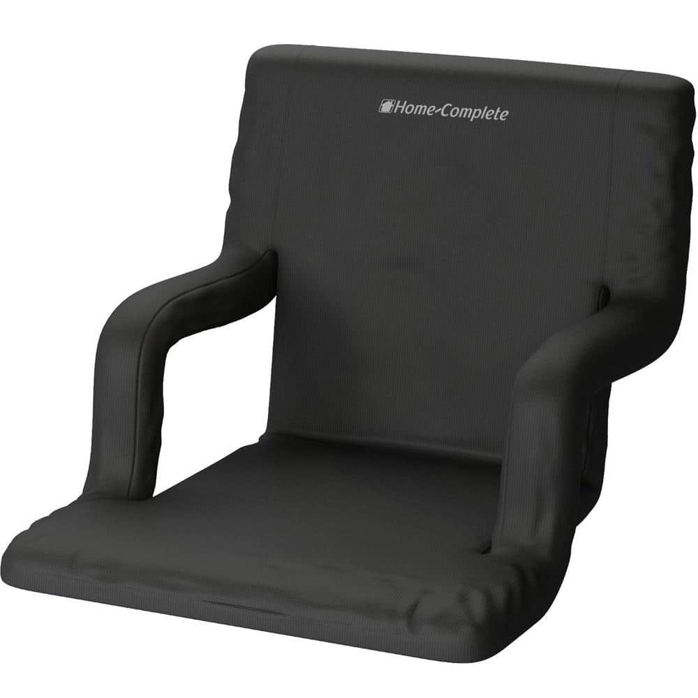 Stadium Chair Cushion Recliner Portable Padded Seat Folding Black Sport Bleacher 