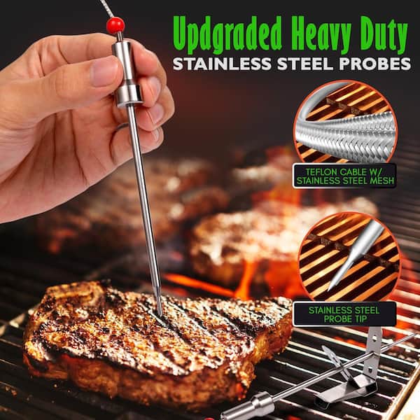 Waterproof Thermometer Hybrid Probe Replacement For Thermopro Wireless  Remote Digital Cooking Food Meat Stainless Steel Probe~