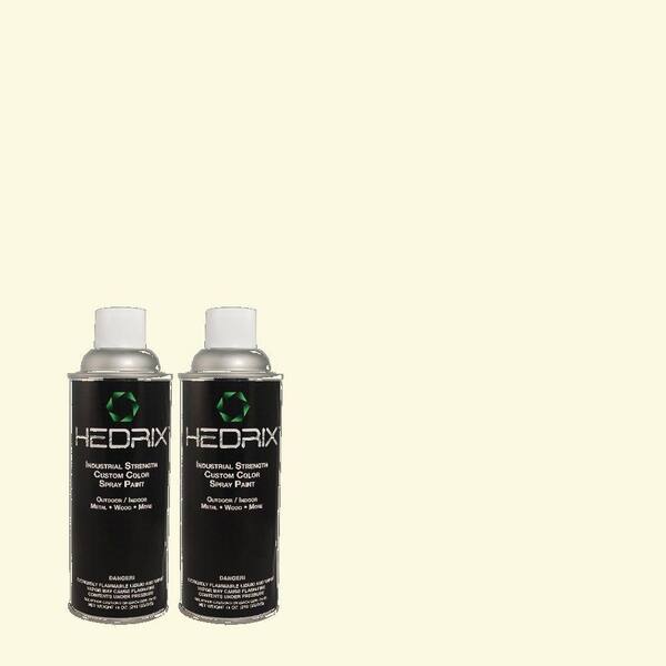 Hedrix 11 oz. Match of W-B-300 Magnolia Blossom Gloss Custom Spray Paint (2-Pack)