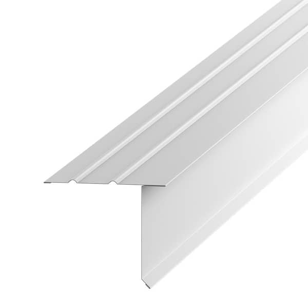 Amerimax Home Products F S X Ft White Galvanized Steel Drip Edge