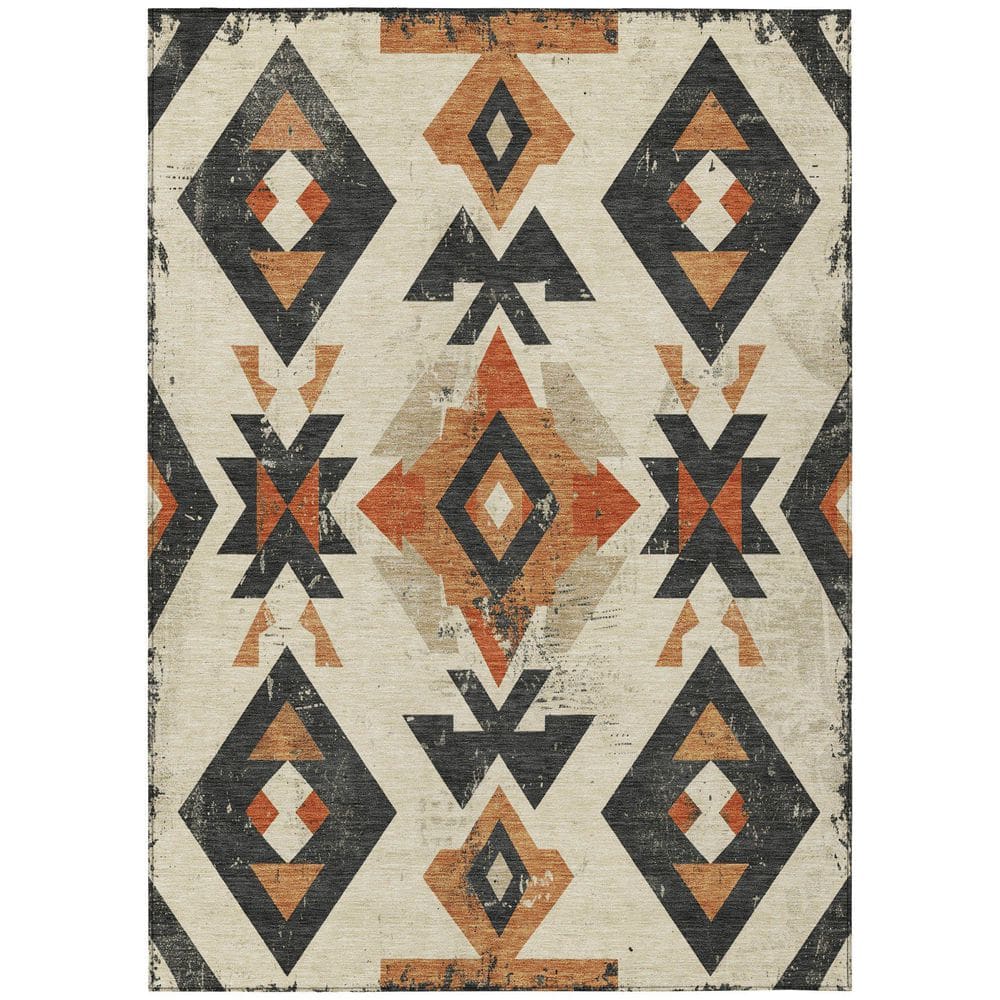 Chantille Machine Washable Indoor/Outdoor Abstract ACN1882 Ivory 8 ft. x 10 ft. Accent Rug price history on PriceWatchPro