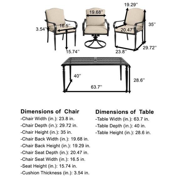 Hampton bay laurel oaks dining set best sale