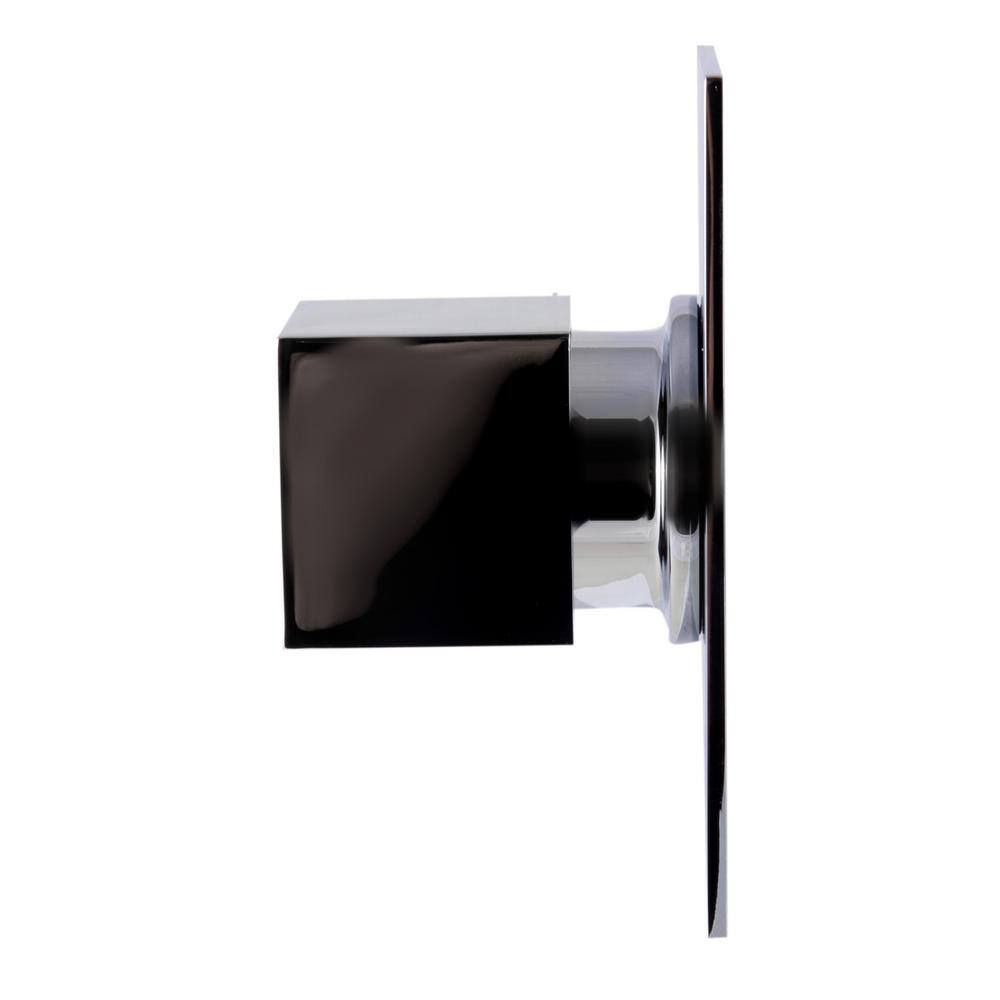 Polished Chrome Square Wall-Mounted Shower Diverter