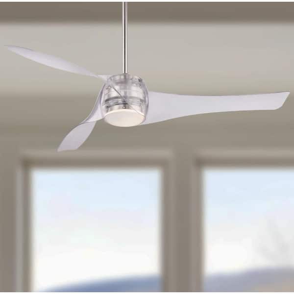 Artemis 58 in. Integrated LED Indoor Translucent Ceiling Fan with Light and Remote Control