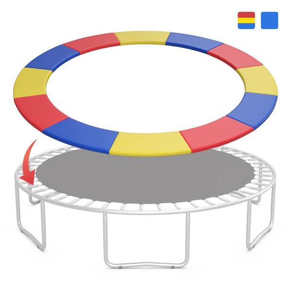 15 FT Trampoline Safety Pad EPE Foam Spring Cover Frame Replacement Multi Color 